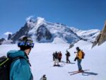 La descente de la Vallée Blanche, Mont-Blanc