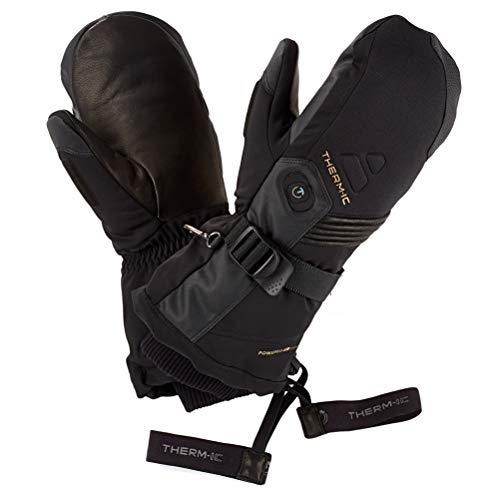 Savior, gants chauffants en cuir pour la pratique du ski