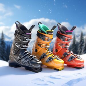 illustration de Chaussures de ski de piste