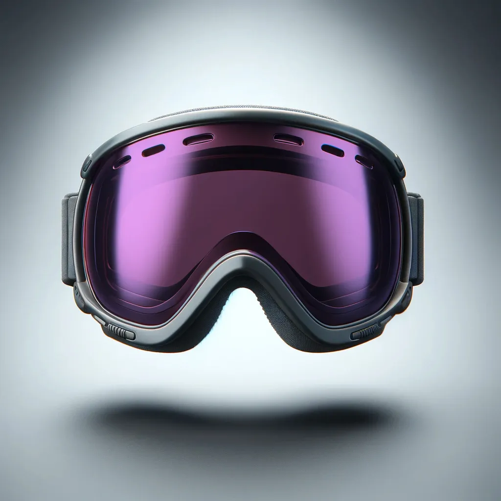 masque de ski verre rose (catégorie 1 ou 2)