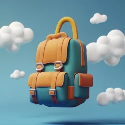 sac a dos avec nuage