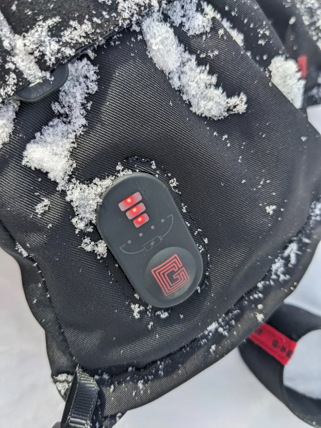 gants chauffants ski temoin lumineux