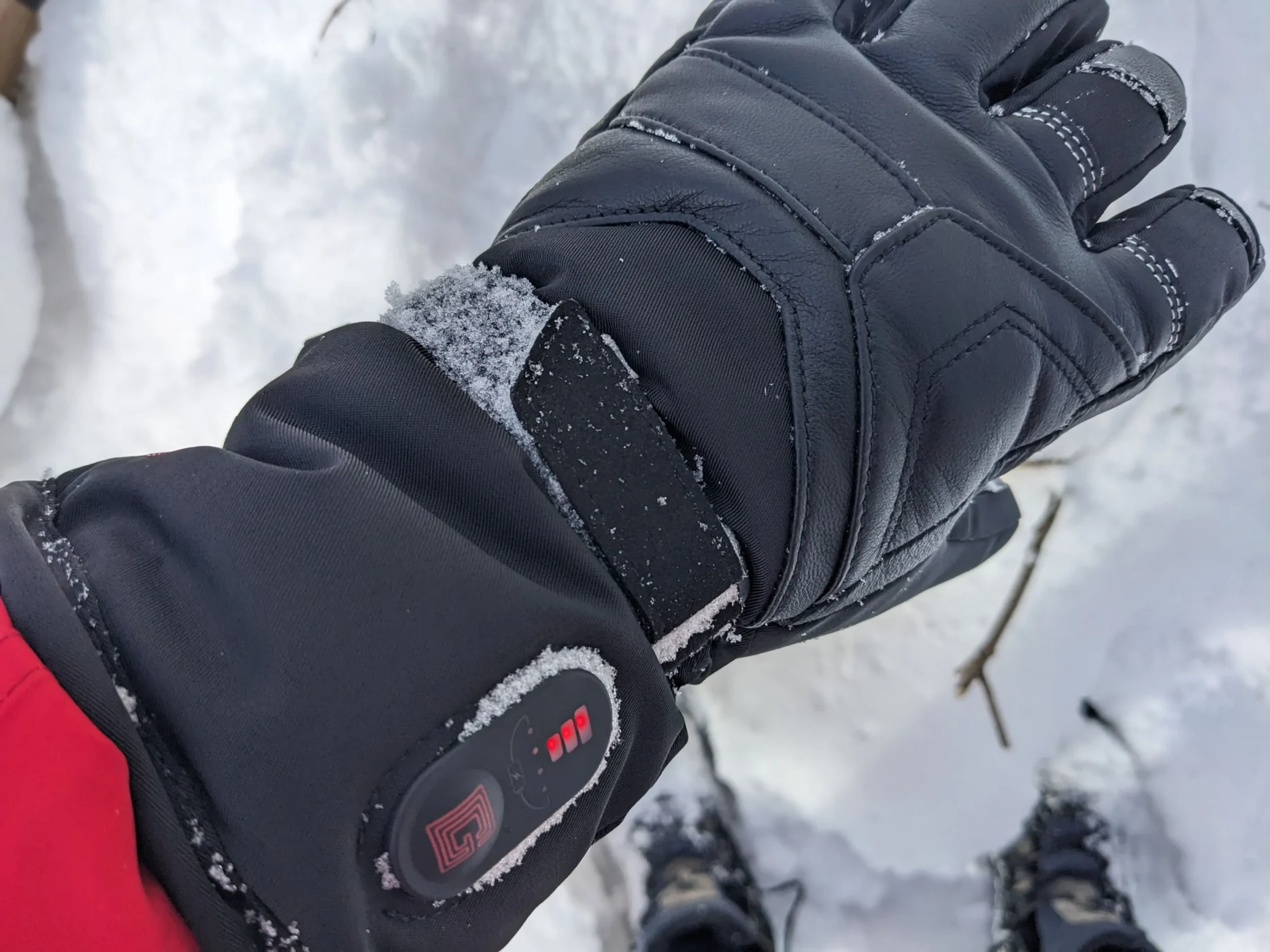 gants chauffants ski voyant de chauffe