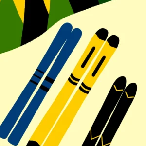 multiple skis