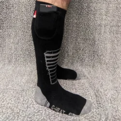 chaussettes chauffante batteries