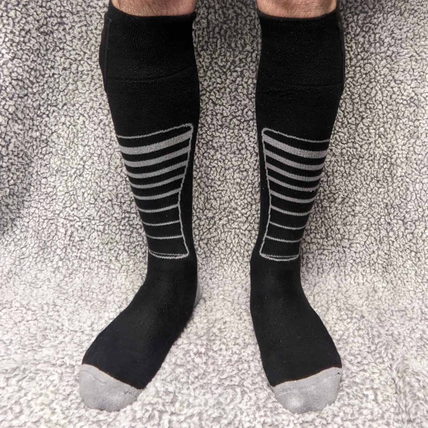 chaussettes chauffantes ski face