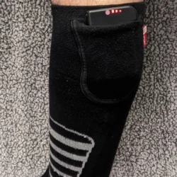 test compartiment batteries chaussettes chauffantes